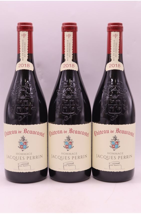 Beaucastel Châteauneuf du Pape Hommage à Jacques Perrin 2018