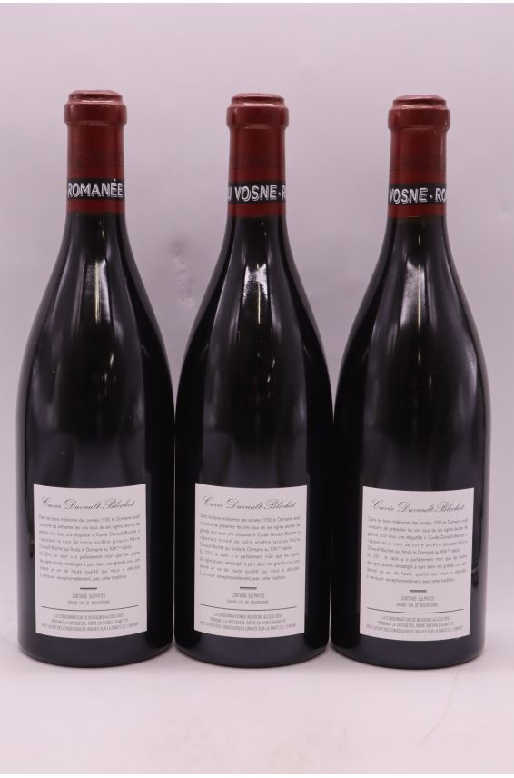 Romanée Conti Vosne Romanée 1er cru Duvault Blochet 2011