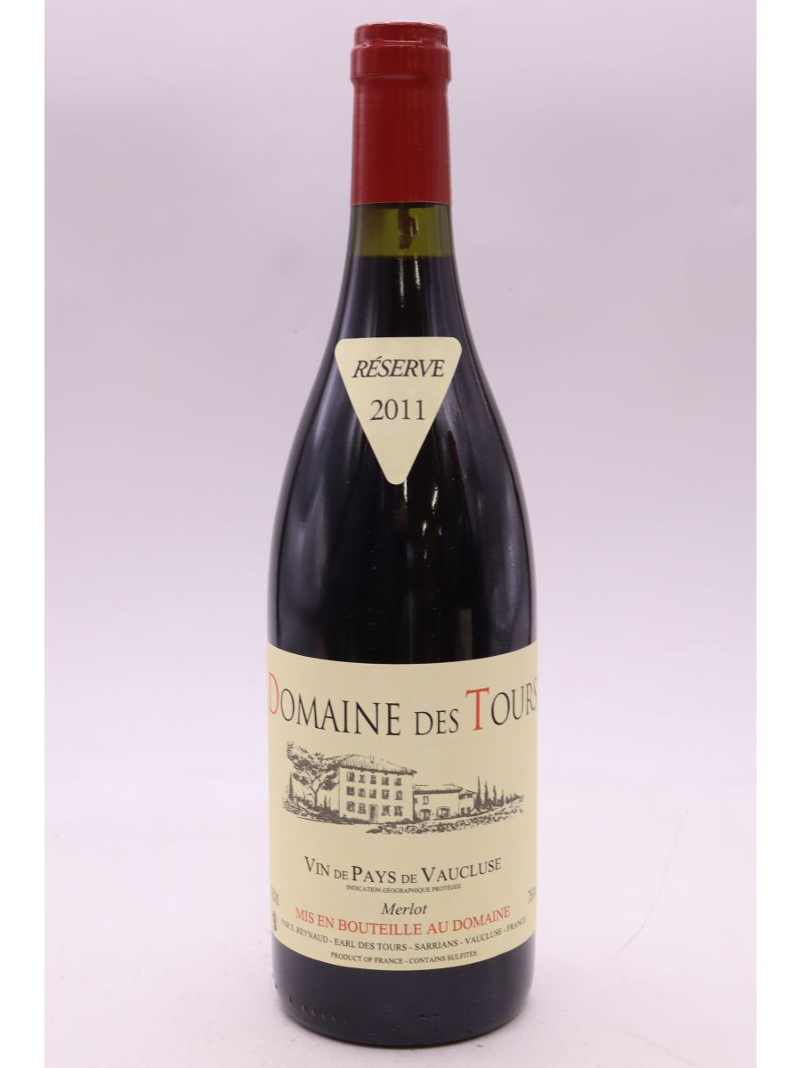 photo du vin Domaine des Tours Merlot 2011