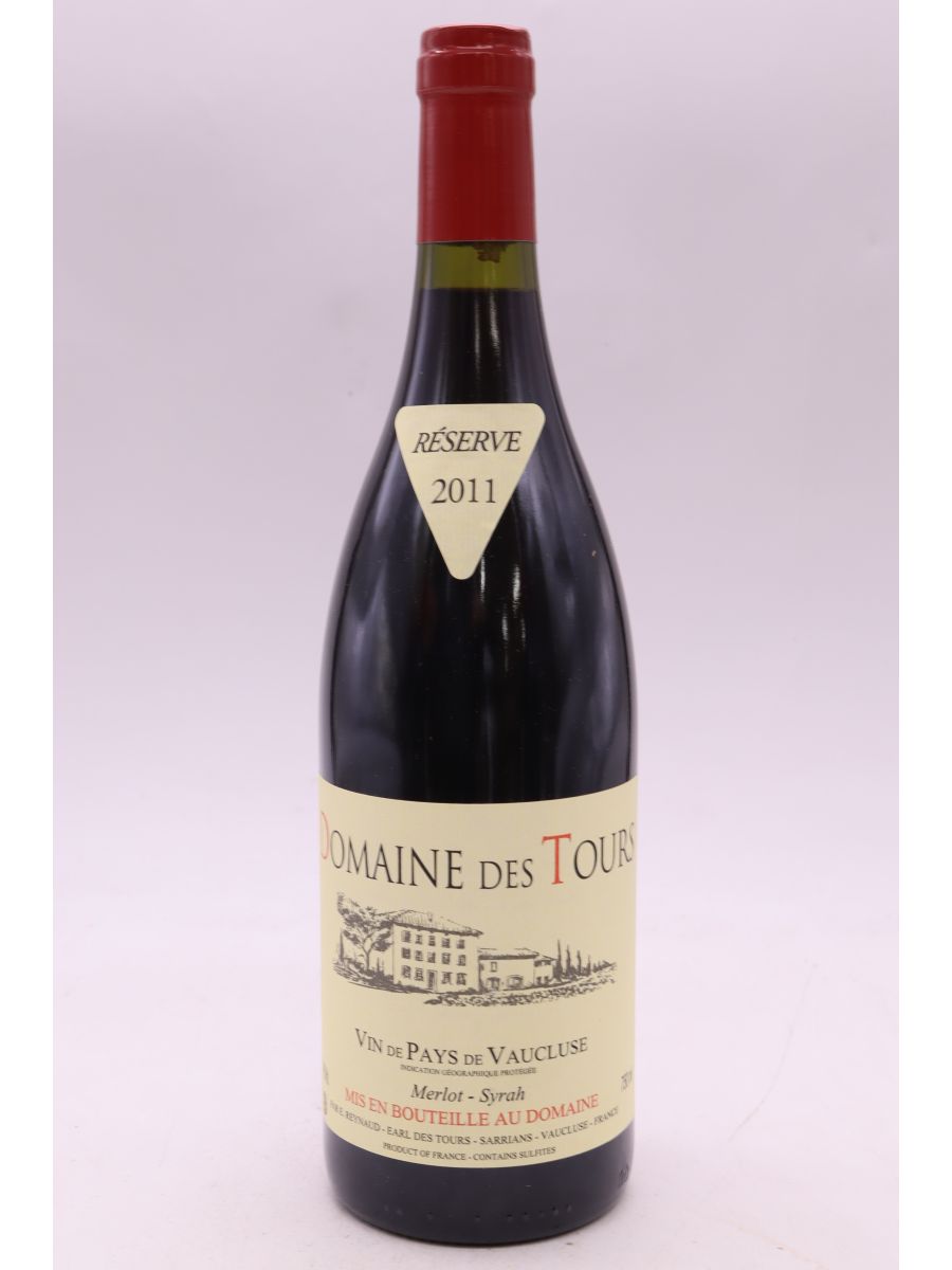 image du vin Domaine des Tours Merlot Syrah 2011