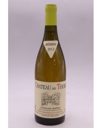 Château des Tours Côtes du Rhône 2013 blanc