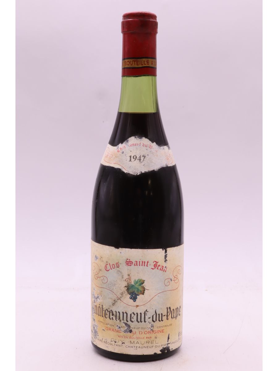 photo du vin Clos Saint Jean Châteauneuf du Pape 1947