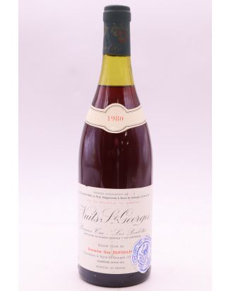 Dufouleur Nuits Saint Georges 1er Cru Poulette 1980