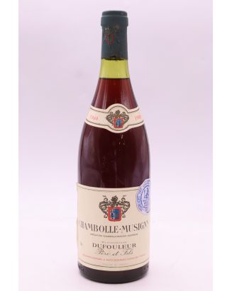 Dufouleur Chambolle Musigny 1980