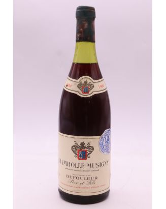 Dufouleur Chambolle Musigny 1980