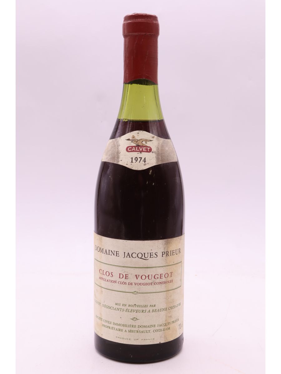 illustration du vin Jacques Prieur Clos Vougeot 1974