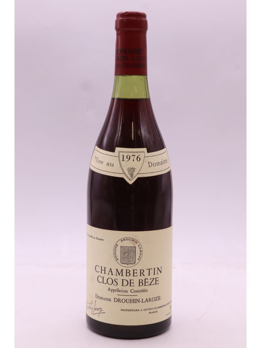 vue du vin Drouhin Laroze Chambertin Clos de Bèze 1976