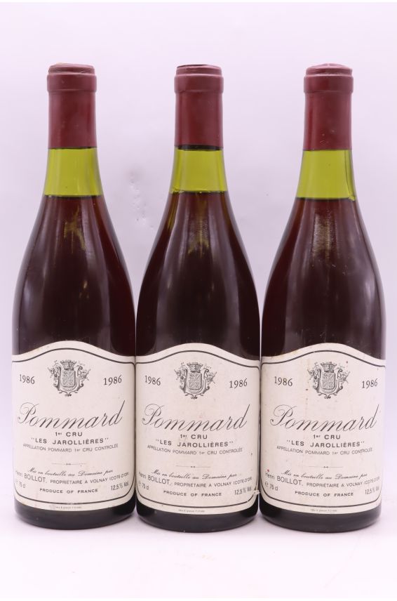Henri Boillot Pommard 1er cru les Jarollières 1986