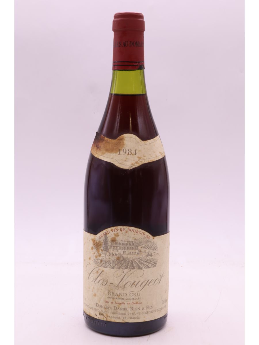 image du vin Daniel Rion Clos Vougeot 1984