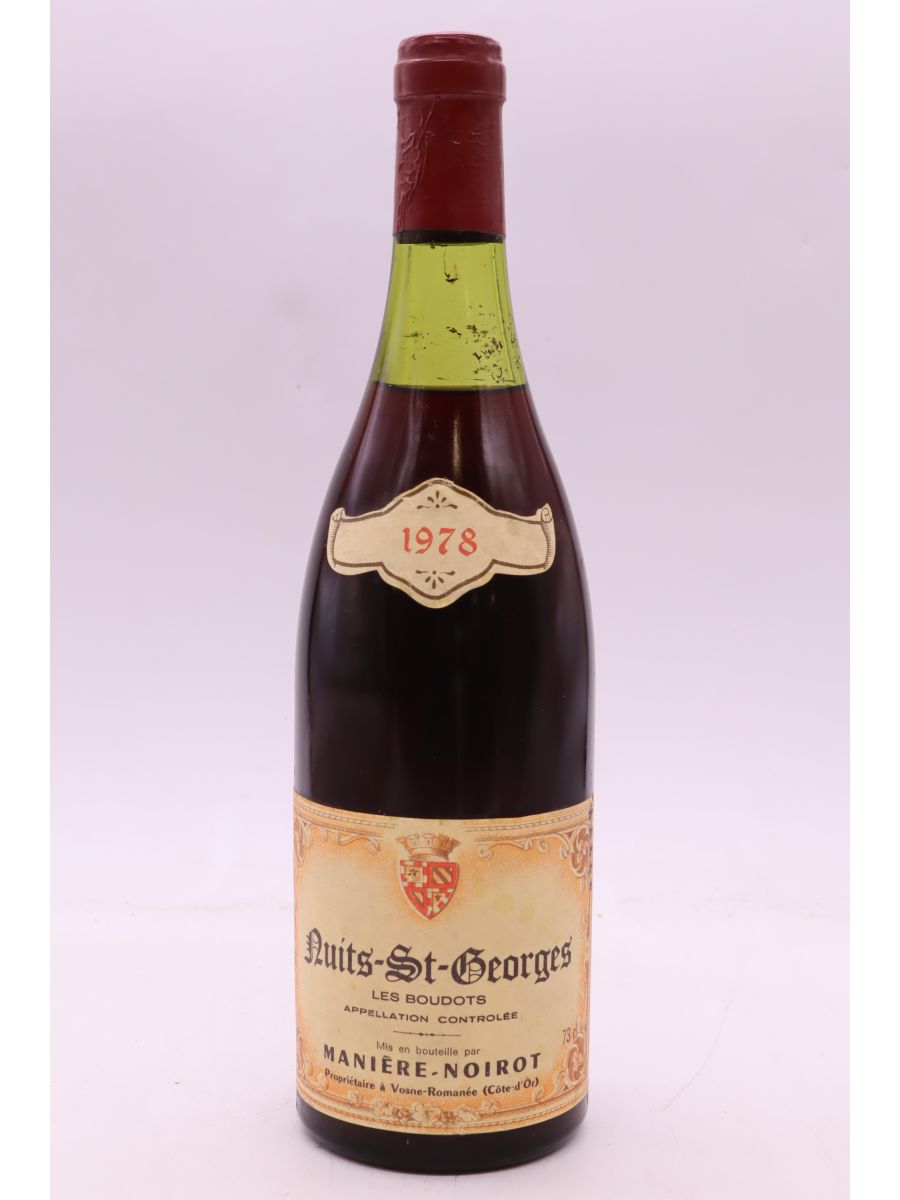 photo du vin Manière Noirot Nuits Saint Georges les Boudots 1978
