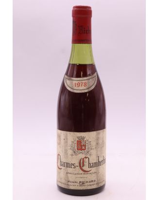 Henri Richard Charmes Chambertin 1978