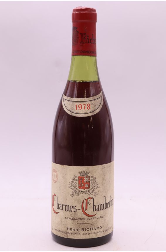 Henri Richard Charmes Chambertin 1978