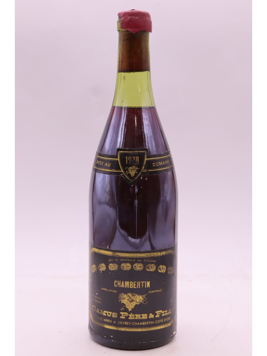 photo du vin Camus Chambertin 1978