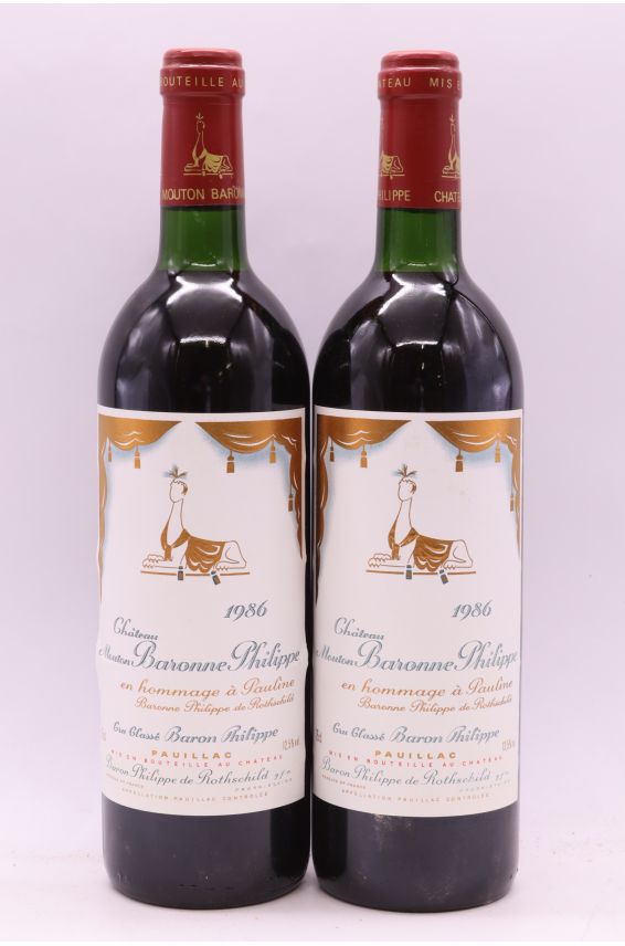Mouton Baronne Philippe 1986