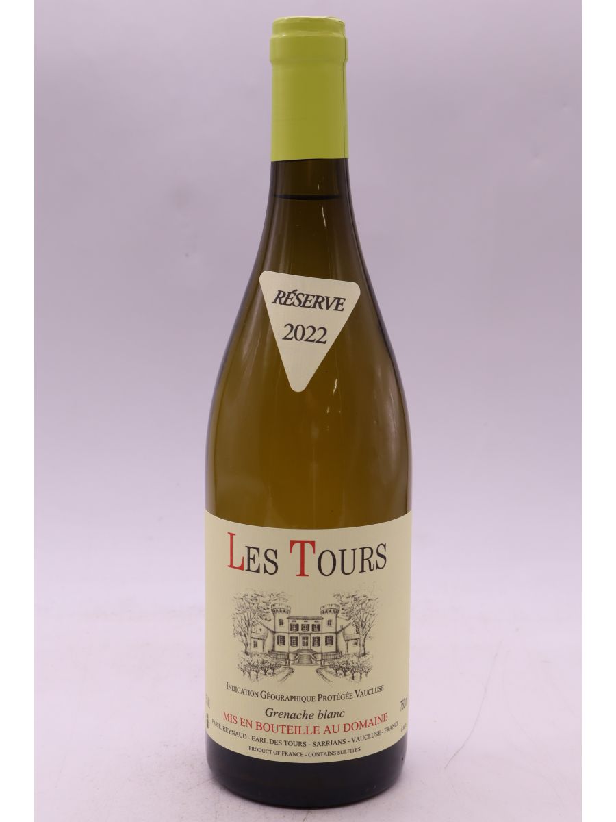 illustration du vin Domaine des Tours les Tours Grenache Blanc 2022