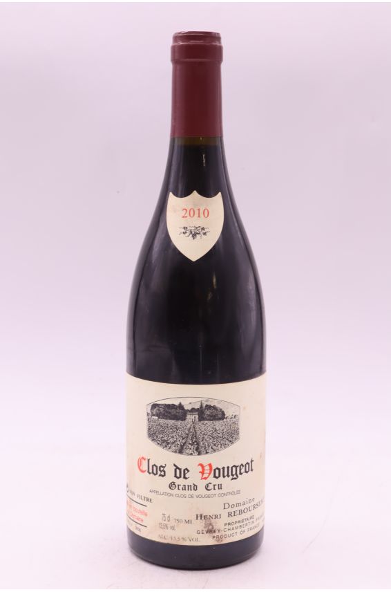 Henri Rebourseau Clos Vougeot 2010