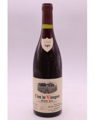 Henri Rebourseau Clos Vougeot 1989