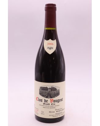 Henri Rebourseau Clos Vougeot 2006