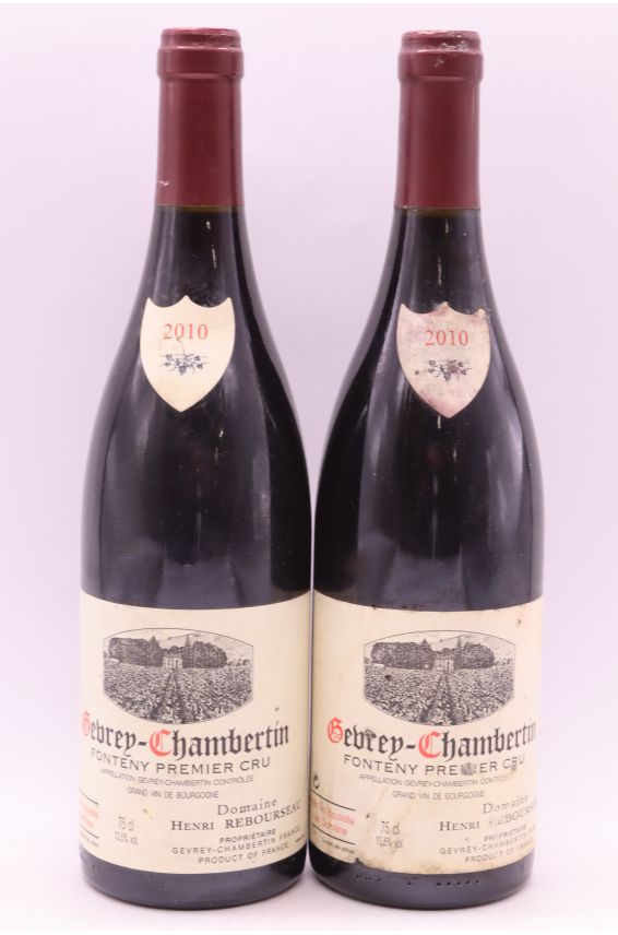 Henri Rebourseau Gevrey Chambertin 1er cru Fonteny 2010 - PROMO -5% !