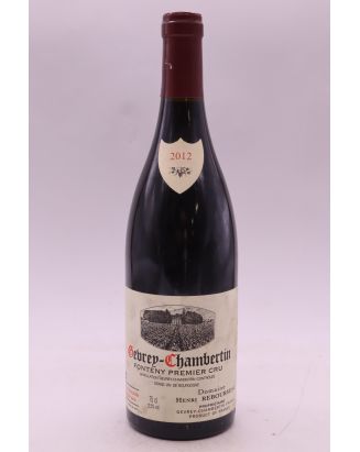 Henri Rebourseau Gevrey Chambertin 1er cru Fonteny 2012