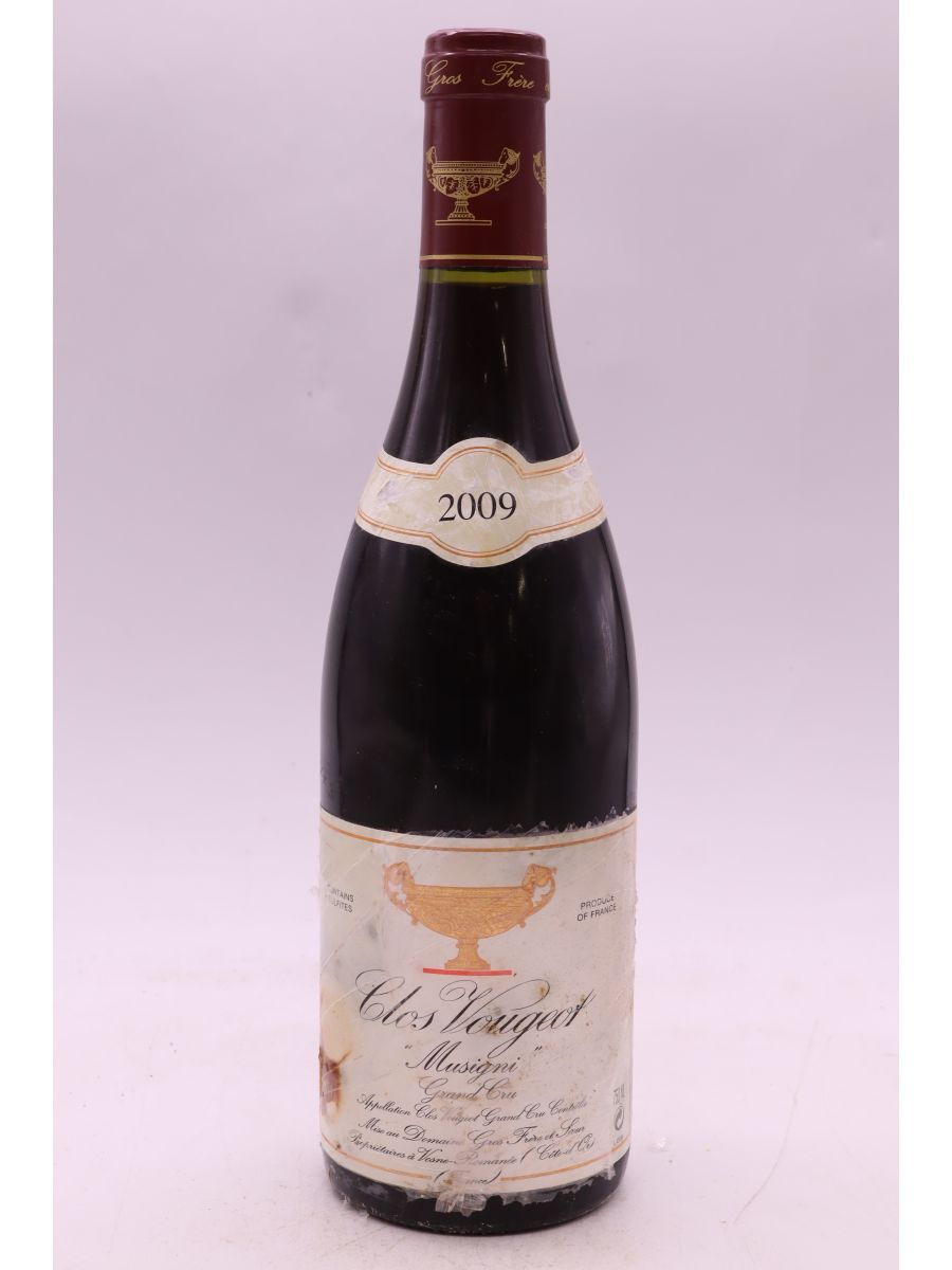 image du vin Gros Frère et Soeur Clos Vougeot Musigni 2009 Promo