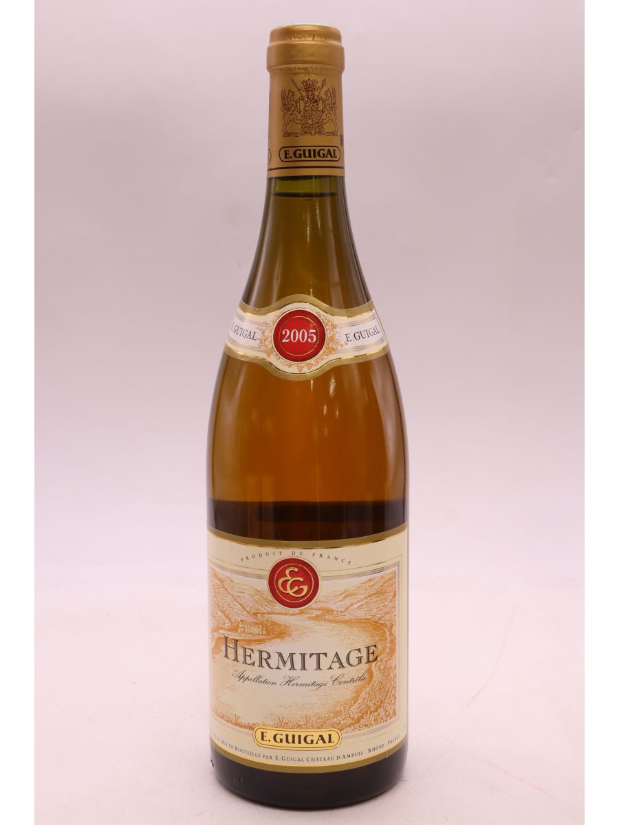 vue du vin Guigal Hermitage 2005 Blanc