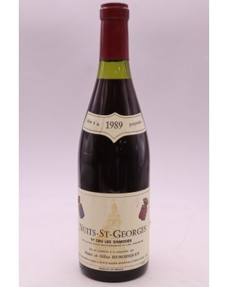 Henri et Gilles Remoriquet Nuits Saint Georges 1er cru Les Damodes 1989