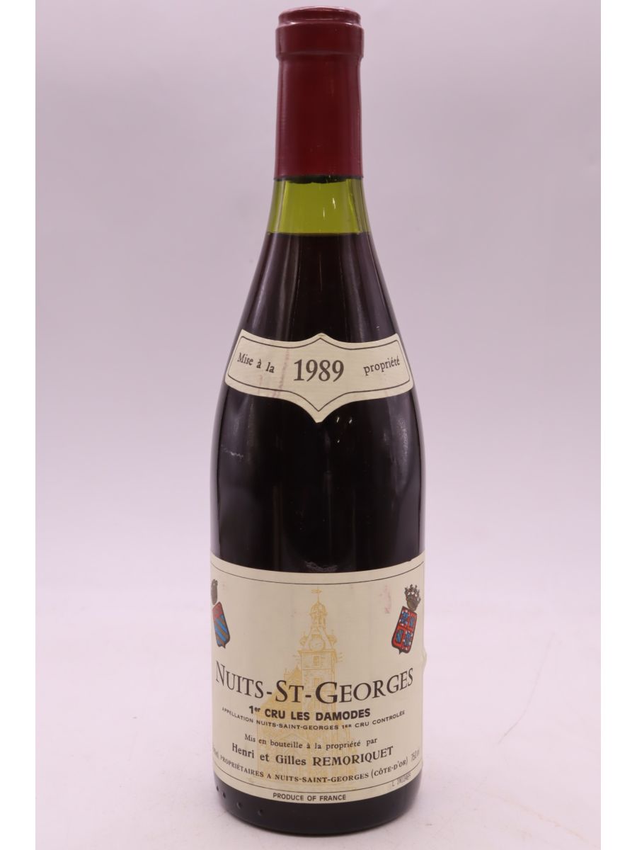 photo du vin Henri et Gilles Remoriquet Nuits Saint Georges 1er Cru les Damodes 1989