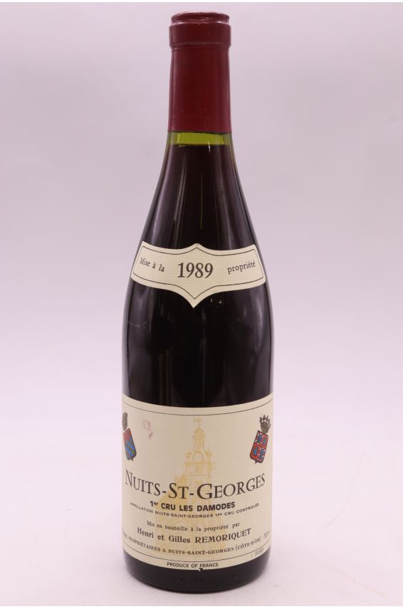 Henri et Gilles Remoriquet Nuits Saint Georges 1er cru Les Damodes 1989