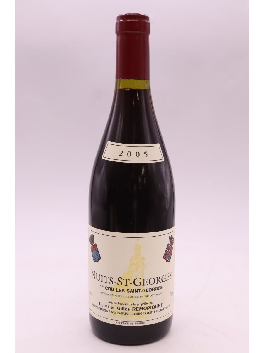 photo du vin Henri et Gilles Remoriquet Nuits Saint Georges 1er Cru les Saint Georges 2005