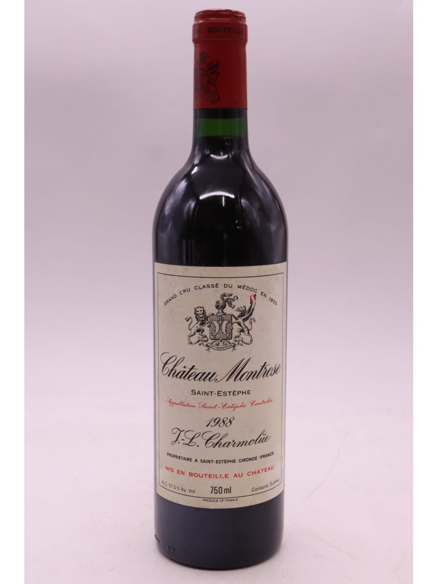 capture du vin Montrose 1988