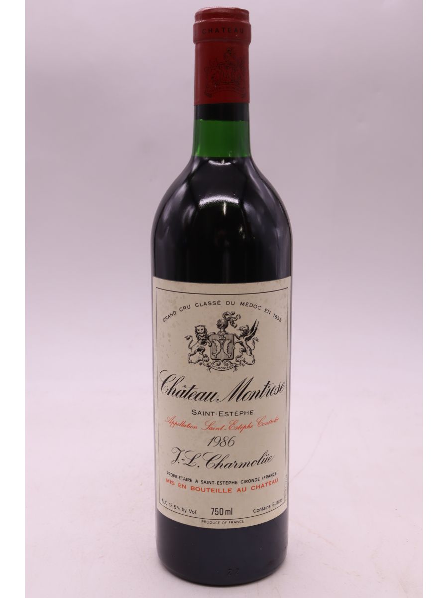 aperçu du vin Montrose 1986