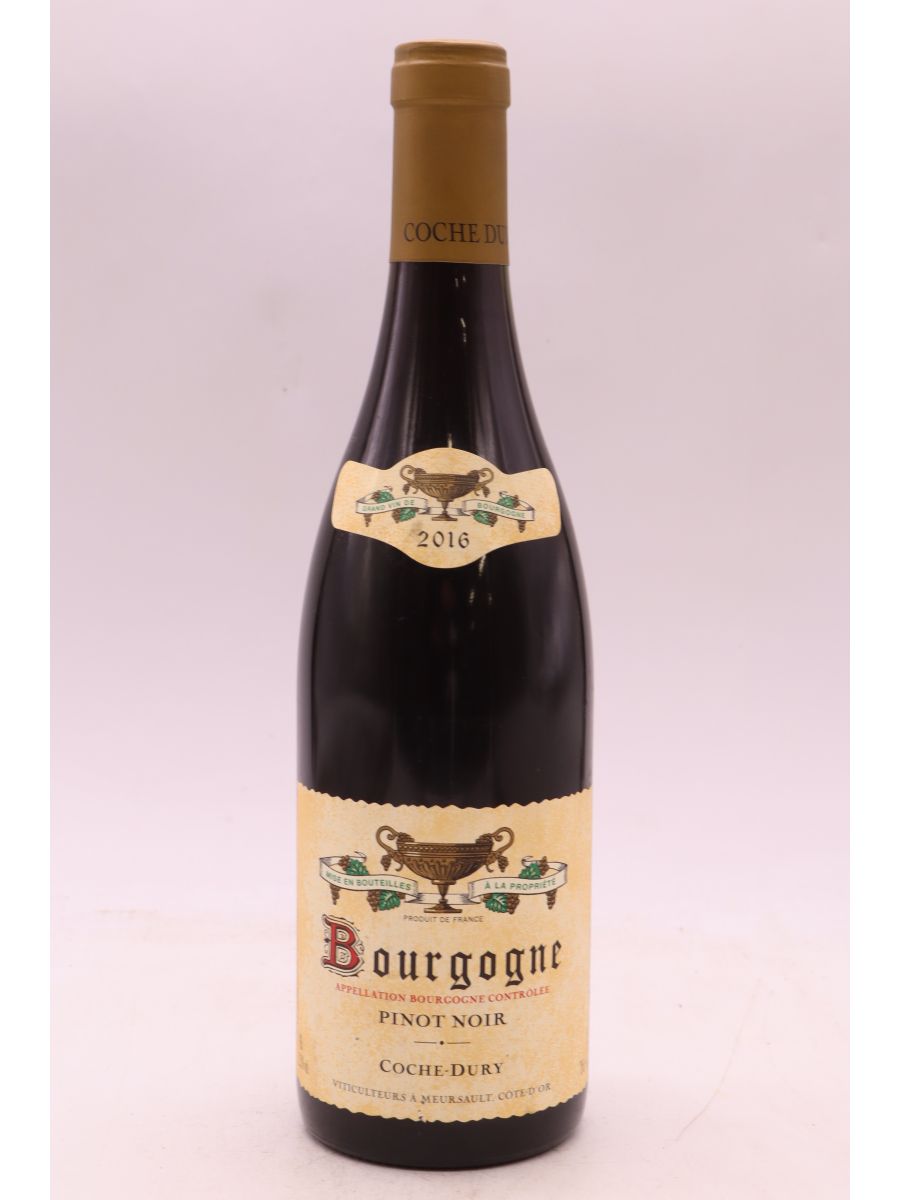 capture du vin Coche Dury Bourgogne 2016 Rouge