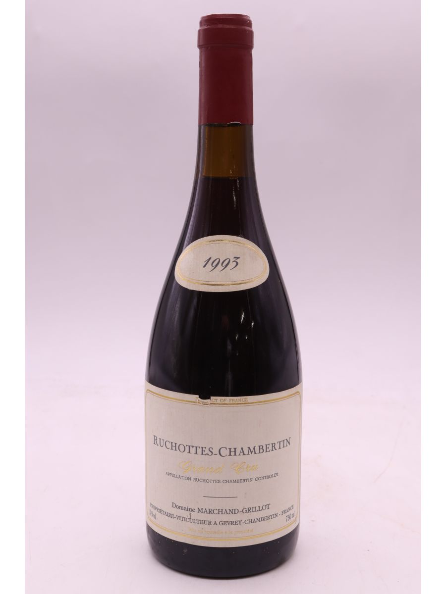 capture du vin Marchand Grillot Ruchottes Chambertin 1993