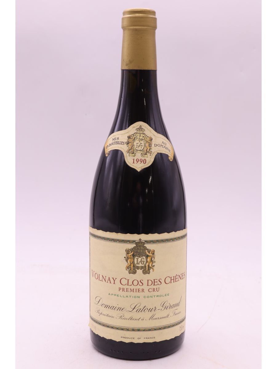photo du vin Latour Giraud Volnay 1er Cru Clos des Chênes 1990