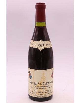 Henri et Gilles Remoriquet Nuits Saint Georges 1er cru Rue de Chaux 1989
