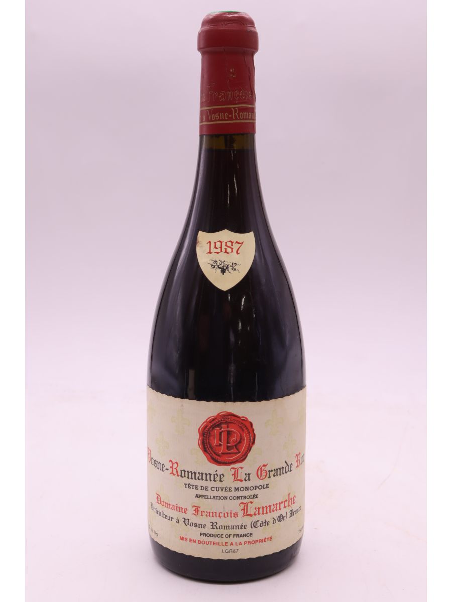 photo du vin François Lamarche Vosne Romanée la Grande Rue 1987