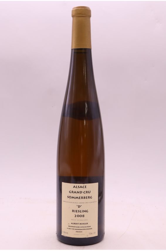 Albert Boxler Alsace Grand cru Riesling Sommerberg D 2008