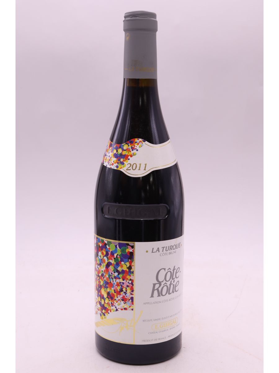 vue du vin Guigal Côte Rôtie la Turque 2011