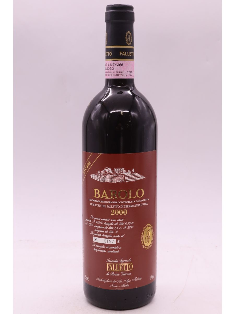 illustration du vin Bruno Giacosa Barolo Riserva le Rocche Del Falletto 2000