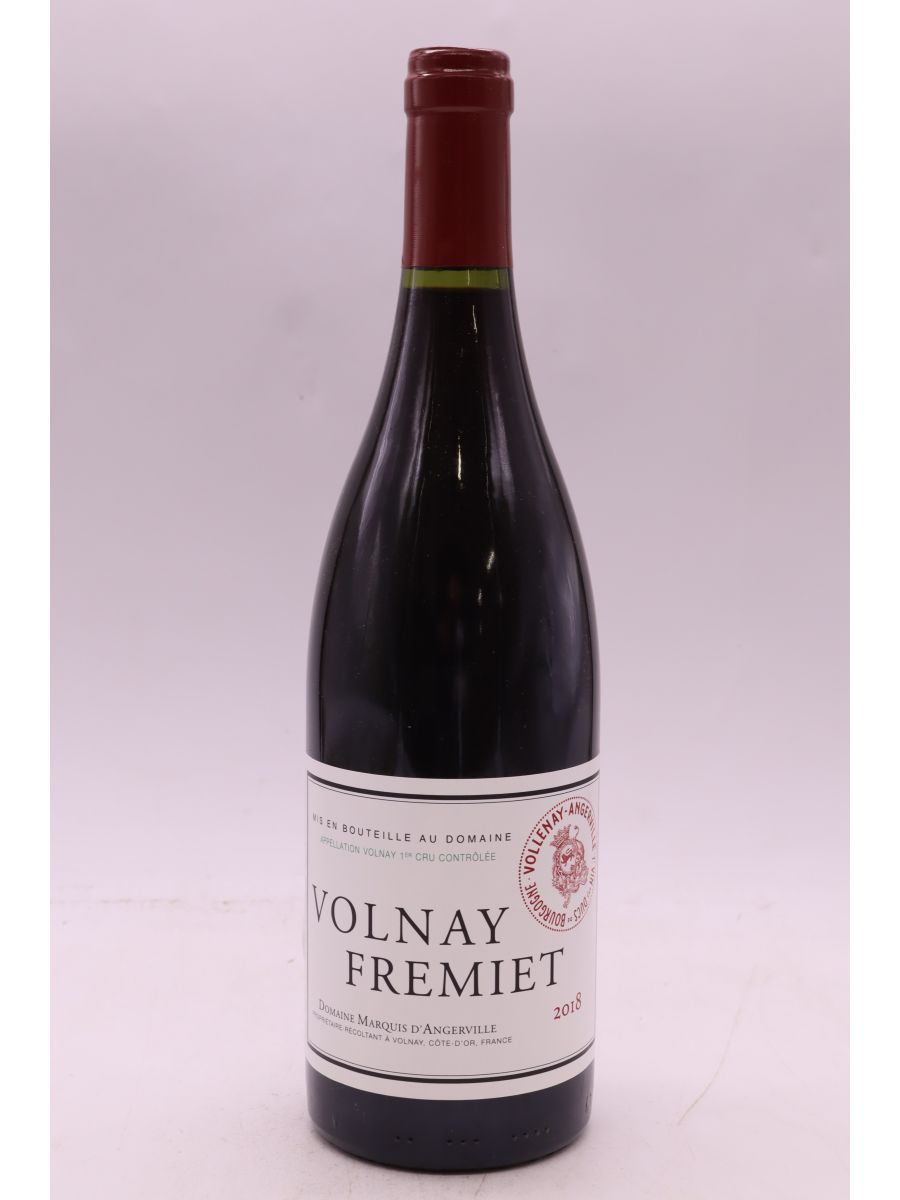 photos du vin Marquis d’Angerville Volnay 1er Cru Fremiet 2018