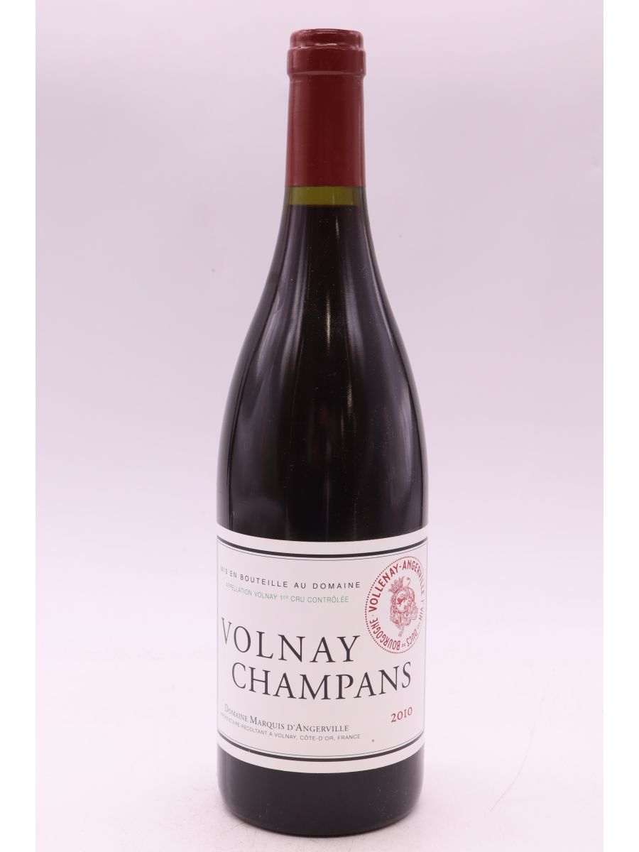 photos du vin Marquis d’Angerville Volnay 1er Cru Champans 2010
