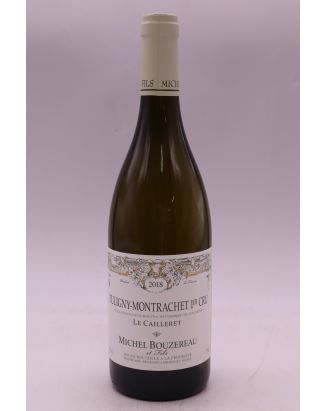 Michel Bouzereau Puligny Montrachet 1er cru Le Cailleret 2018