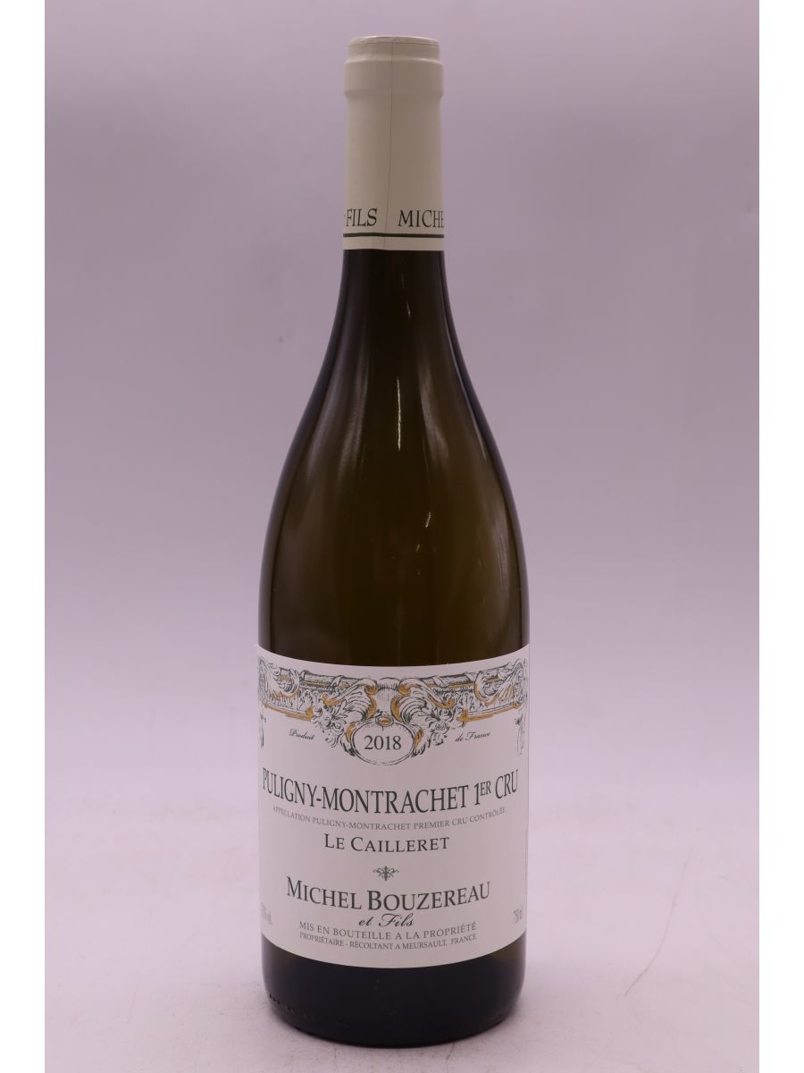 photo du vin Michel Bouzereau Puligny Montrachet 1er Cru le Cailleret 2018