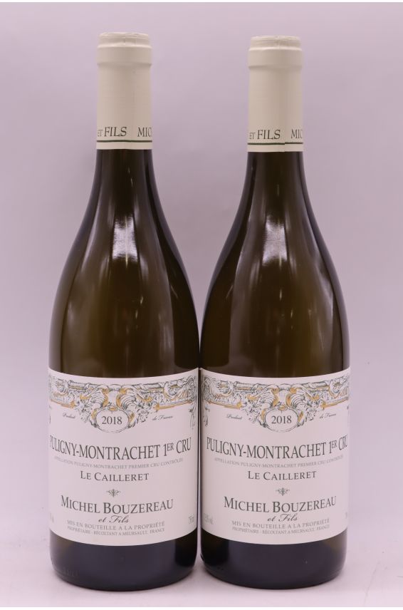 Michel Bouzereau Puligny Montrachet 1er cru Le Cailleret 2018