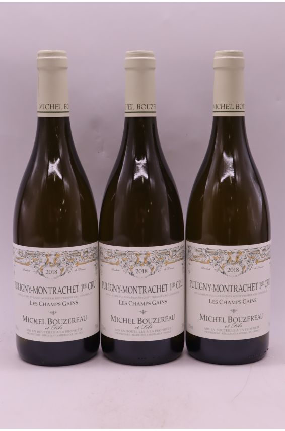 Michel Bouzereau Puligny Montrachet 1er cru Les Champs Gains 2018