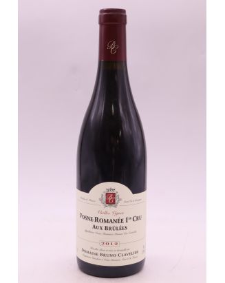 Bruno Clavelier Vosne Romanée 1er cru Aux Brûlées Vieilles Vignes 2012