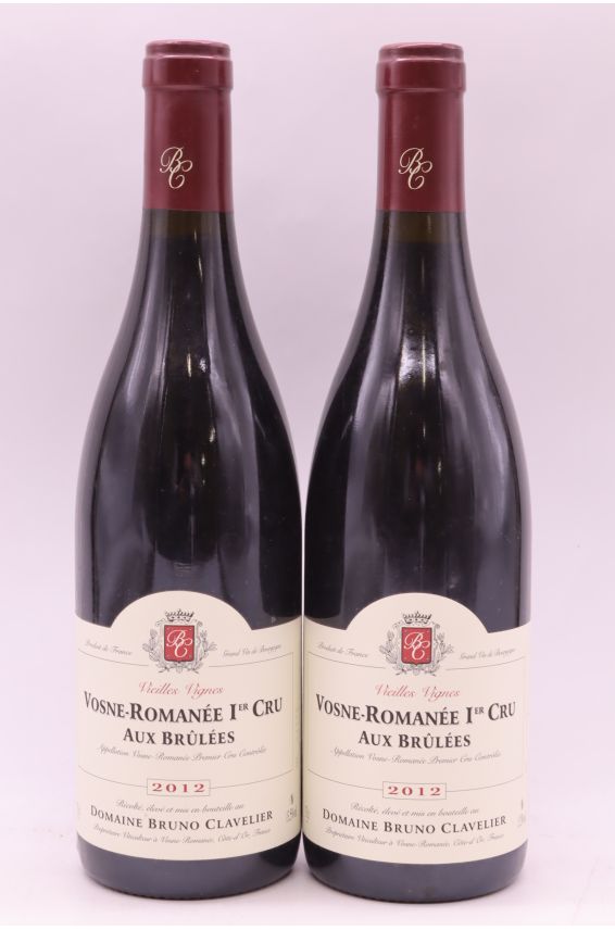 Bruno Clavelier Vosne Romanée 1er cru Aux Brûlées Vieilles Vignes 2012