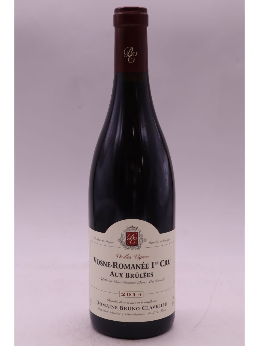 image du vin Bruno Clavelier Vosne Romanée 1er Cru Aux Brûlées Vieilles Vignes 2014