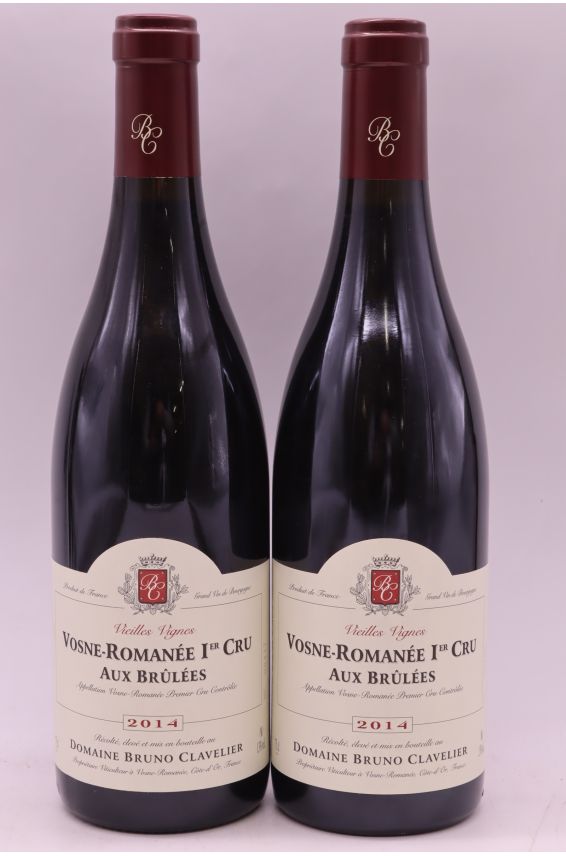Bruno Clavelier Vosne Romanée 1er cru Aux Brûlées Vieilles Vignes 2014